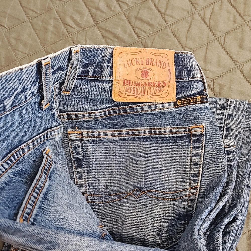 Lucky Brand 90's Vintage Jeans Straight Fit Blue 33x32 Made in the USA!